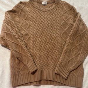 Aritzia Sunday best cable knit oversized sweater